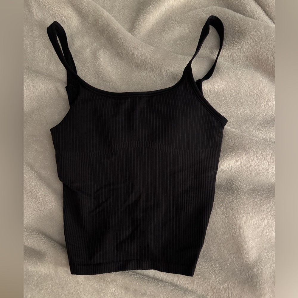 Lululemon ebb to street scoop neck cropped tank top